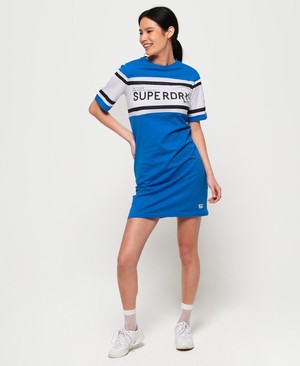 Superdry Colour Block Női Ruhák Kék | EGCDQ5420